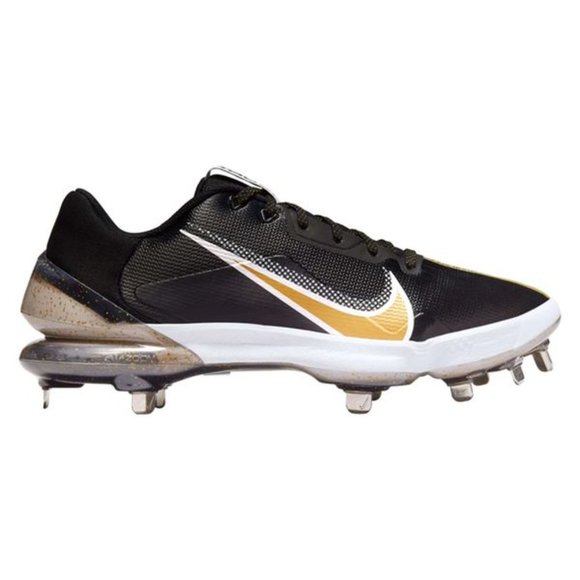 Nike Force Zoom Trout 7 Mens Baseball Shoes Black Gold CQ7224-012 NEW Multi Sz - Picture 2 of 5